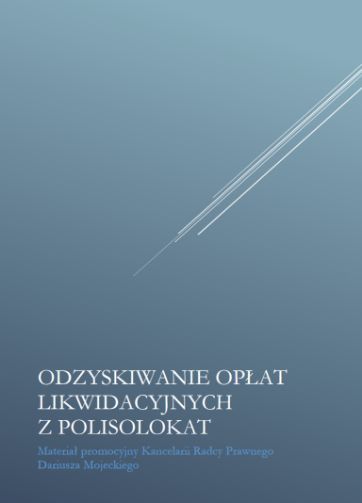 e-book Darmowy ebook: Odzyskiwanie opłat likwidacyjnych z polisolokat.