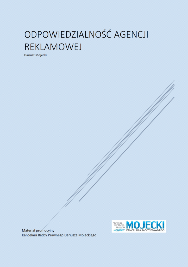 odpowiedzialność agencji reklamowej